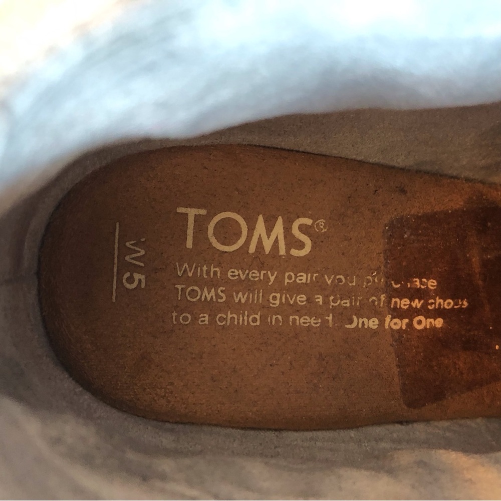 TOMS Gray Suede Size 5 Women’s Wedge Heel Bootie-Send your offer! 🍁 - Picture 12 of 14